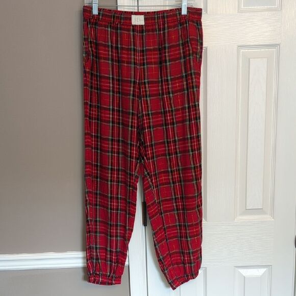 J. Crew Other - J. Crew Women's Red Plaid Pajama Jogger Pants